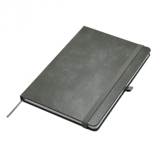 Grey Leather Feel A5 Notebooks